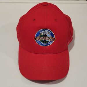 Callaway Pebble Beach Invitational Golf Hat Cap Strapback Red